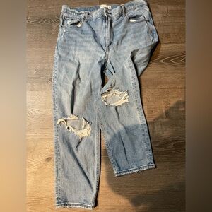 Women’s Abercrombie and Fitch Distressed Jeans